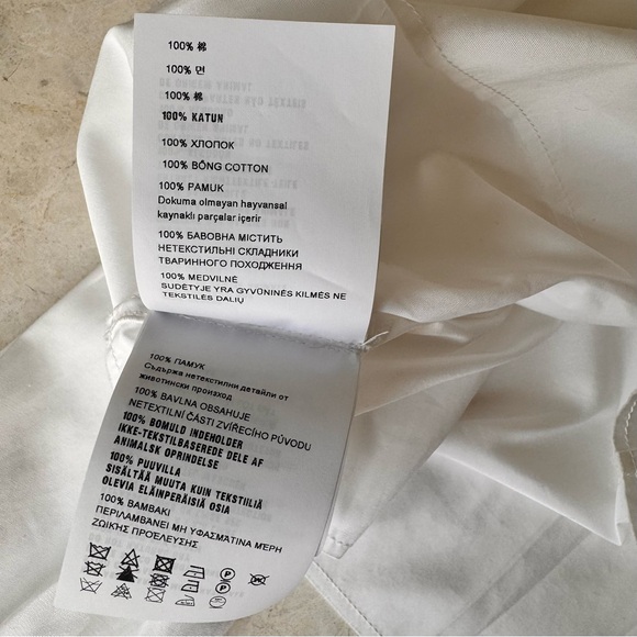 Miu Miu Peter Pan Collar Cropped Cotton Poplin shirt size 40 - Picture 15 of 16